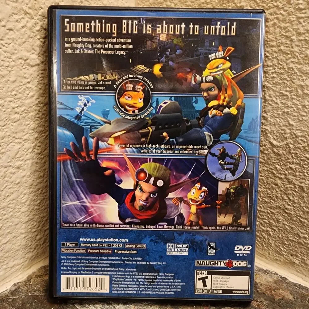 Game - Jak II - PS2 - PlayStation 2 - Naughty Dog